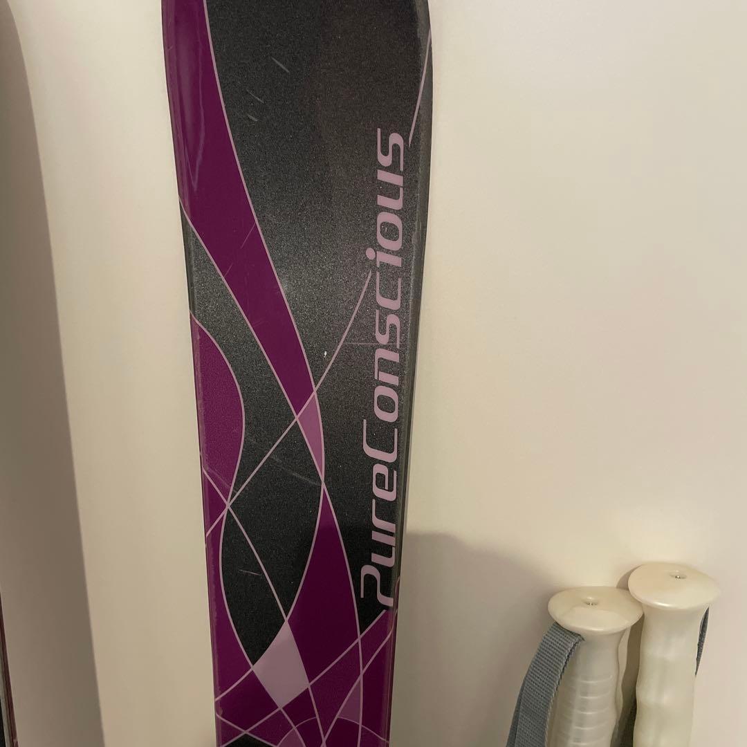Pure Conscious 150スキー板、ストック118 - メルカリ