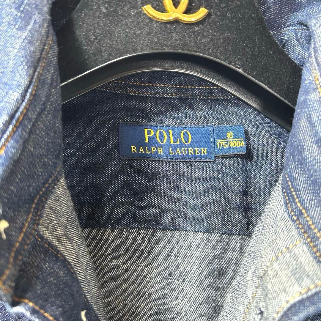 未使用級 ポロラルフローレン デニム ロングワンピース 10 大きい