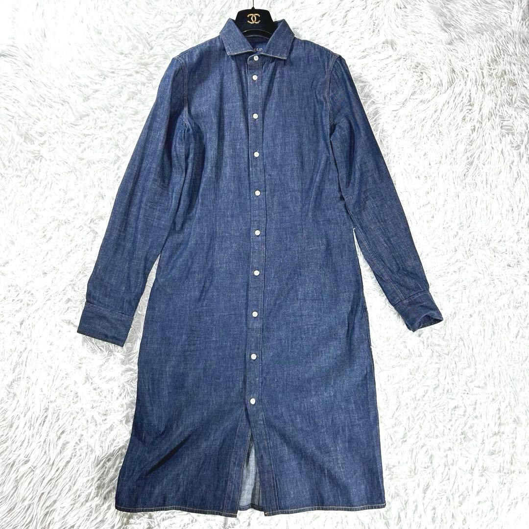 未使用級 ポロラルフローレン デニム ロングワンピース 10 大きい