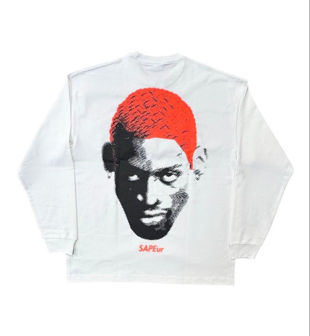 SAPEur サプール ロッドマン 10周年福袋限定 ロンT 白×オレンジ XL