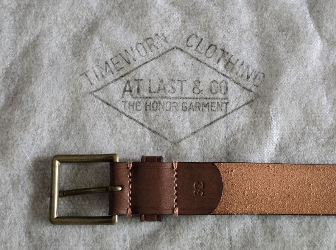 ATLAST アットラスト ブラス ベルト32 BR ブッチャープロダクツ