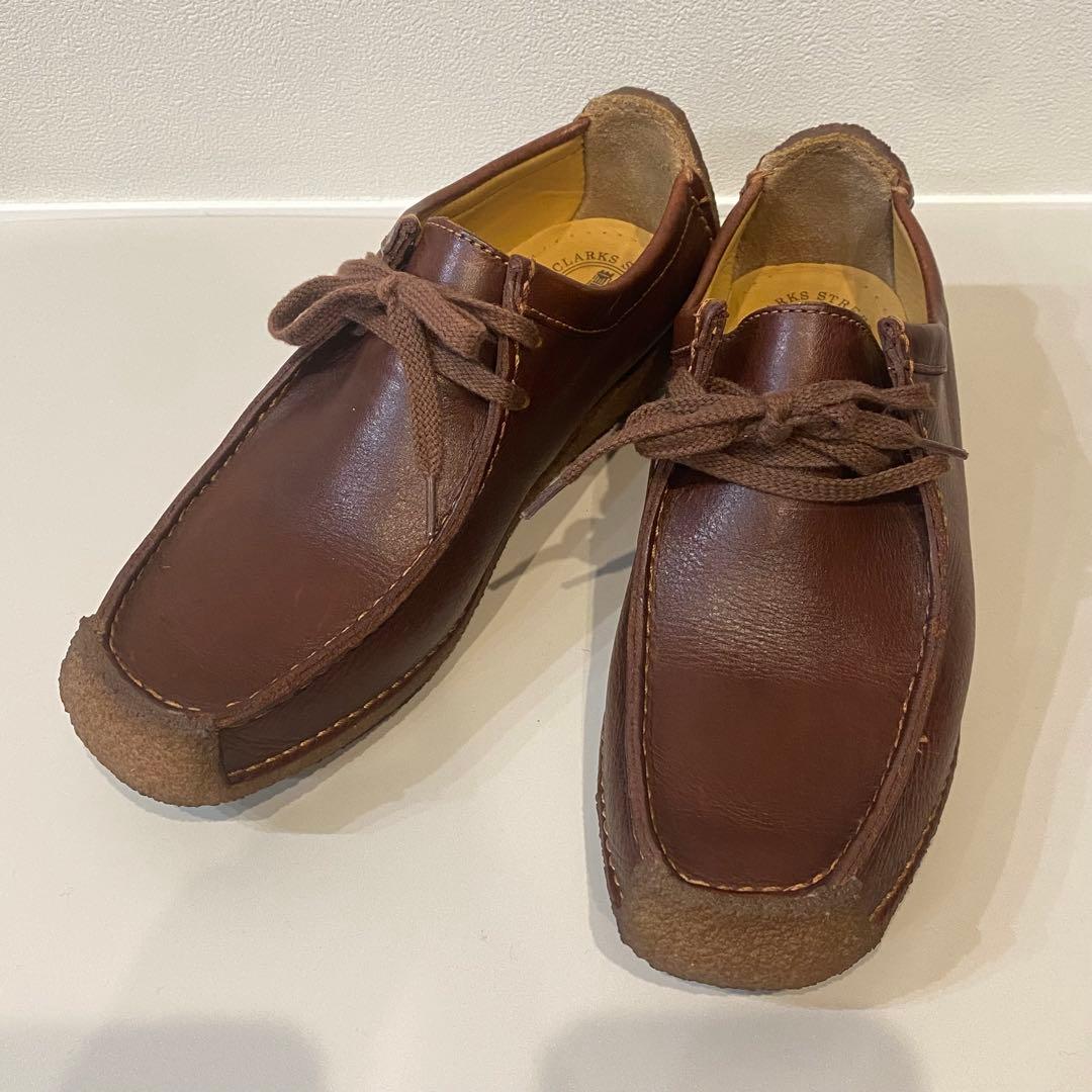 美品 Clarks Wallabee クラークス ワラビー ナタリー 本革 24 Clarks クラークス 24 5 ナタリー スムースレザー ブラック Wallabee