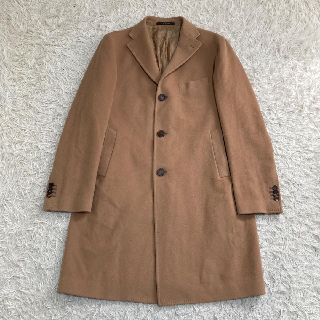 15957✨美品✨タリアトーレ ウールカシミヤ チェスターコート キャメル