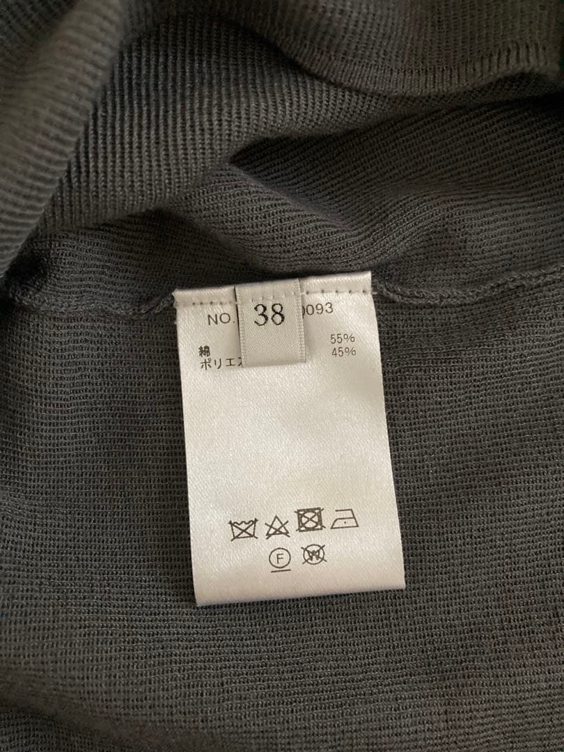 ebure エブール ダークグレー 長袖ポロシャツ 2024SS