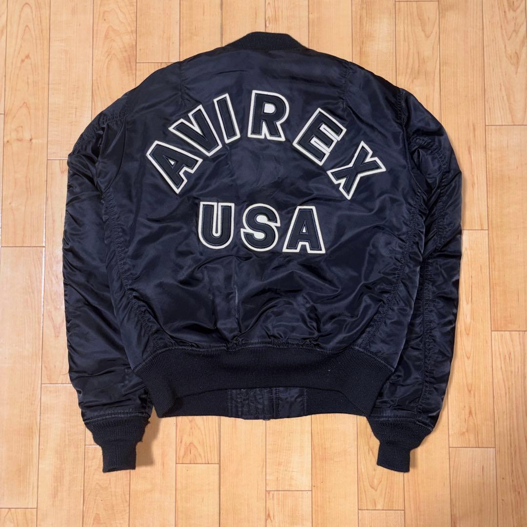 AVIREX ma1 フライトジャケット バックロゴ ミリタリー アメカジ AVIREX（アヴィレックス） MA-1 COMMERCIAL LOGO フライトジャケット