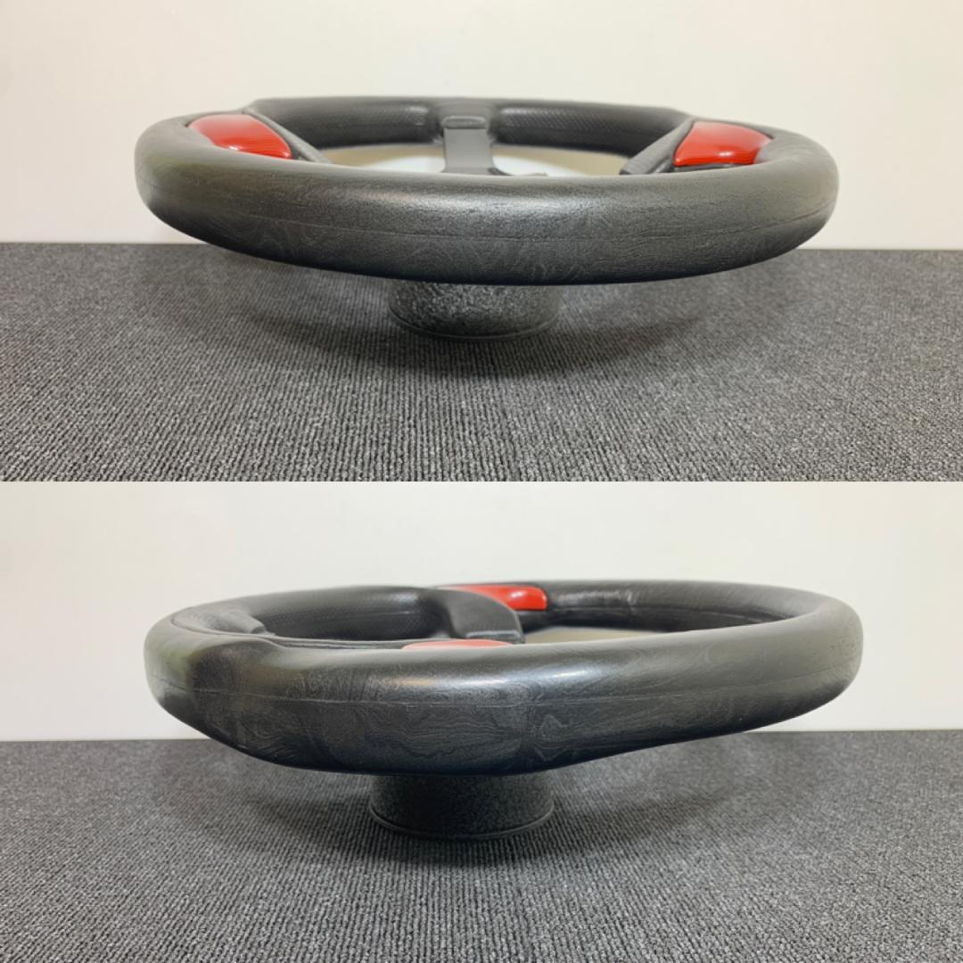 VICTOR ヴィクトール ステアリング 33パイ 赤カーボン風 ハンドルYahoo