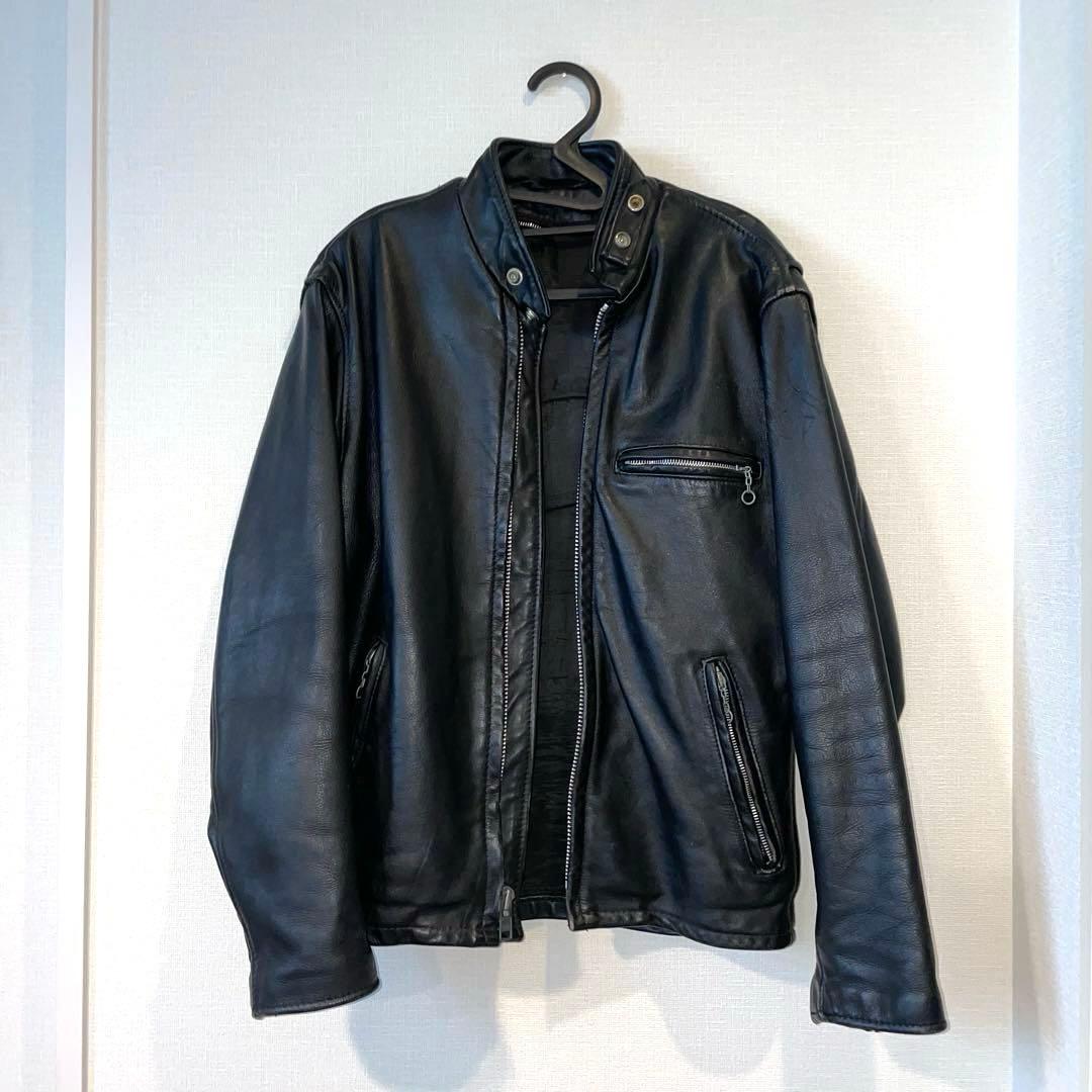 【難あり】schott シングルライダース 641 ブラック 本革 34 楽天市場】ショット SCHOTT 641 スタンドカラー シングルライダース