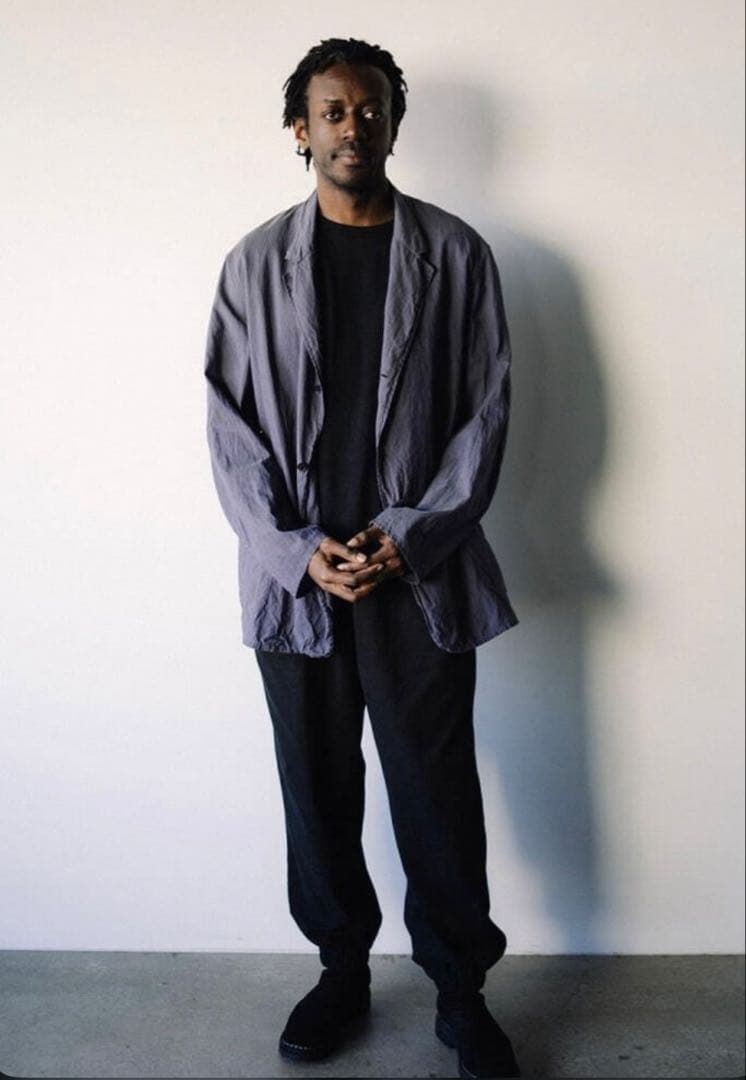 comoli コットンシルクジャケット2 COMOLI コットン シルク ジャケット, Navy – Navyblue