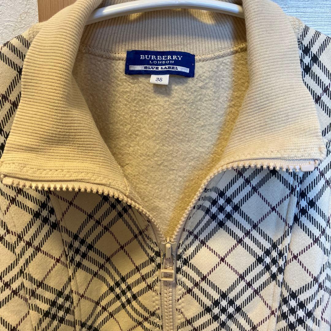 値下げ]美品 BURBERRY BLUE LABEL 38 トラックジャケット