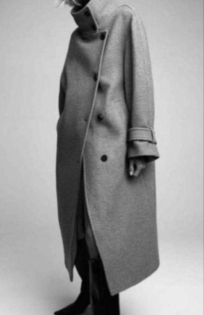 美品 ZARA グレー ロングコート MANTECO オーバーサイズ XS - メルカリ