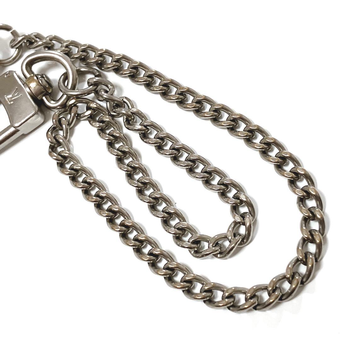 ヴィトン ウォレットチェーン シルバー LOUIS VUITTON - メルカリ