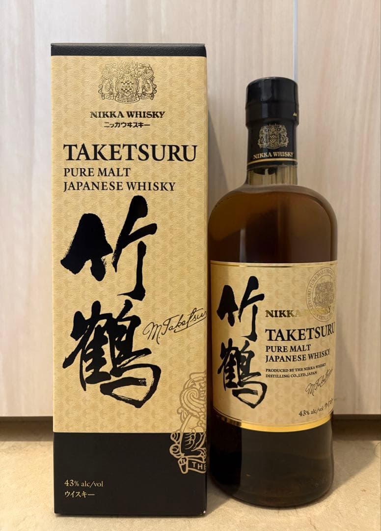 ニッカ ウイスキー 竹鶴 ピュアモルト 新品未開栓 700ml - メルカリ