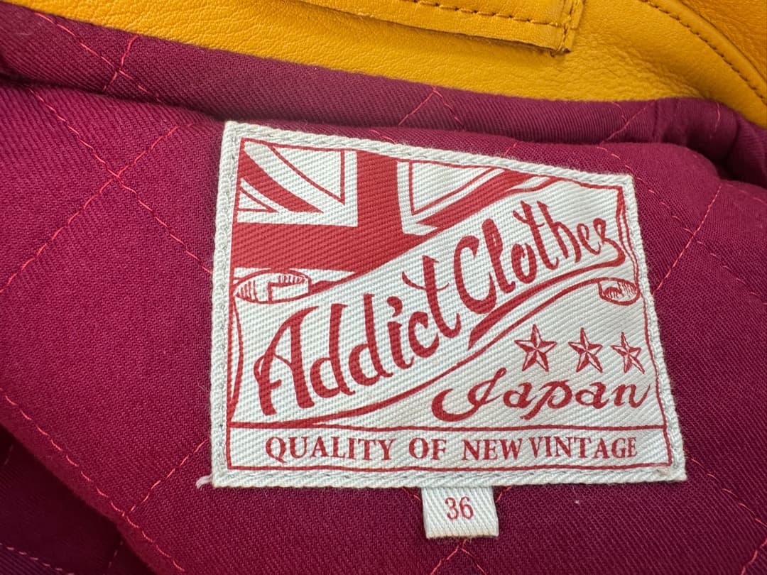 ADDICT CLOTHES AD-01 36 牛革 yellow - メルカリ