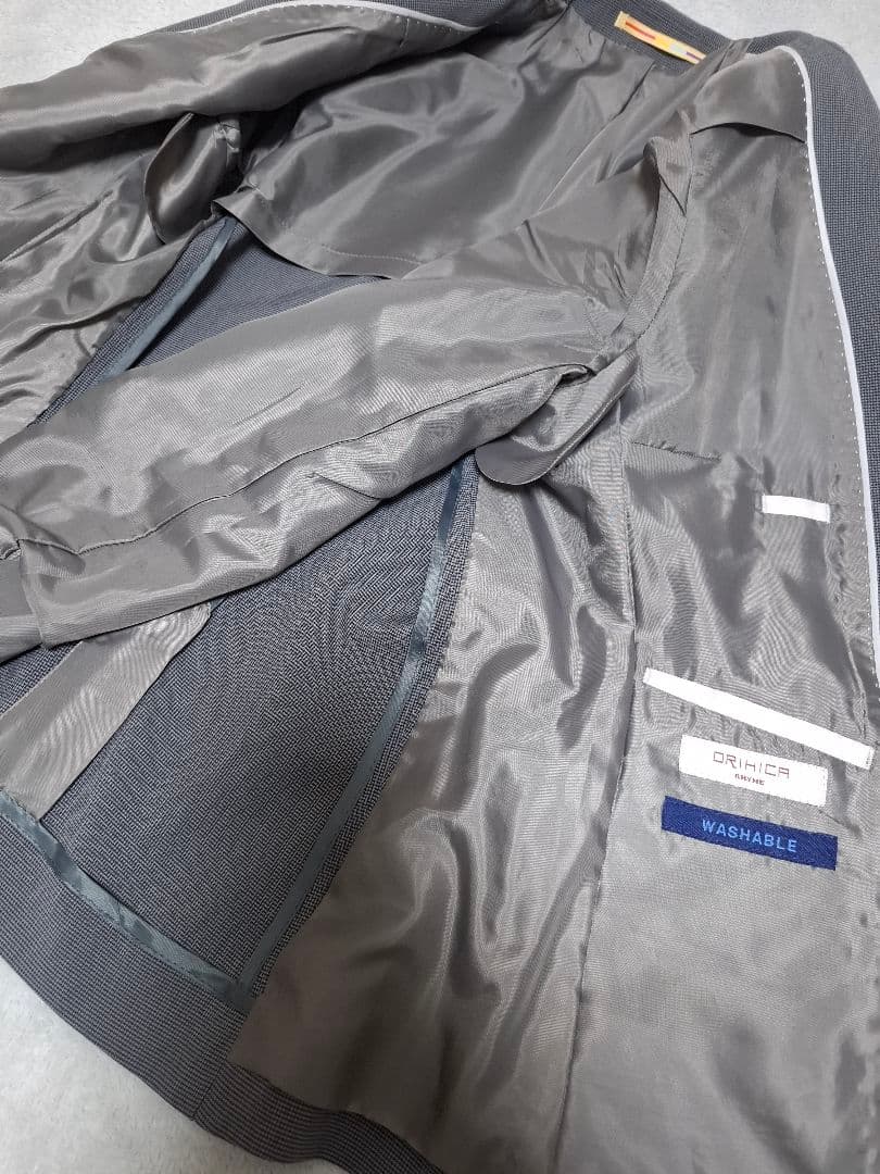 美品☆ ORIHICA RHYME パンツスーツ グレー SS 5号 自宅洗濯可 - メルカリ
