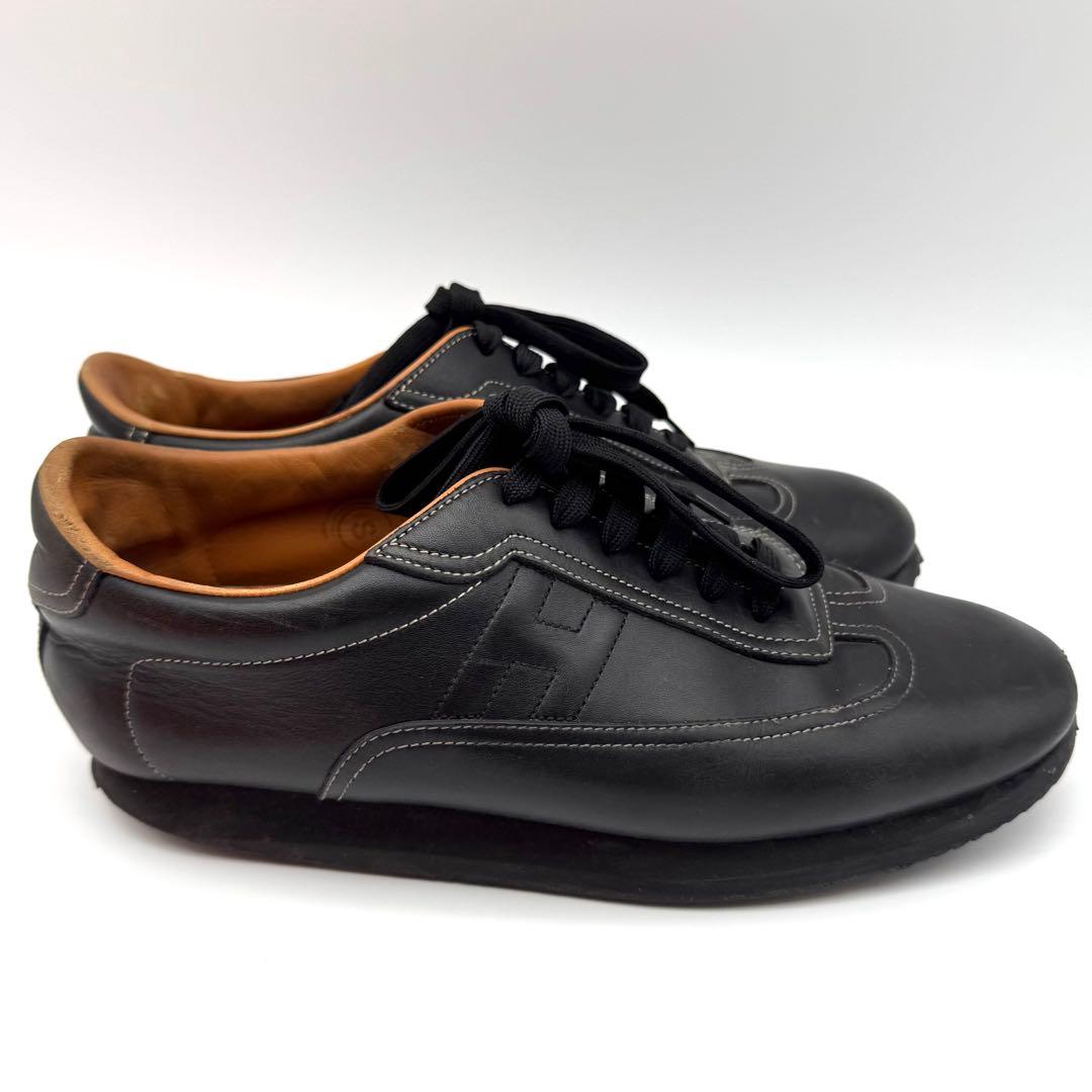 美品　26.5cm HERMES エルメス　クイック　スニーカー　ブラック