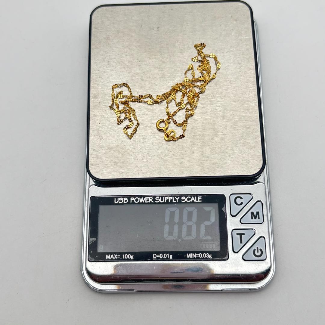 K18ゴールドプレート ネックレス 0.82g