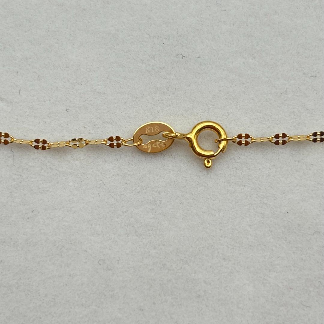 K18ゴールドプレート ネックレス 0.82g