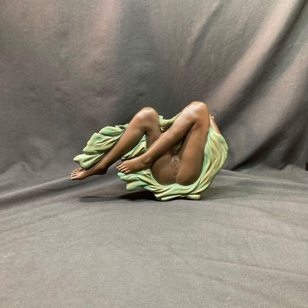 《弁財天》オブジェ 置物 台座付 裸婦像