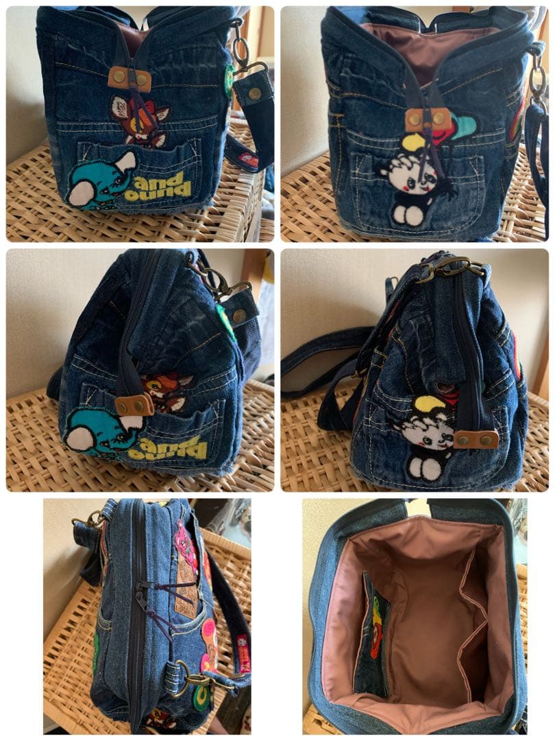 SA様専用】ワイヤー口金ボストンバッグ、ショルダーバッグ、ぽってり