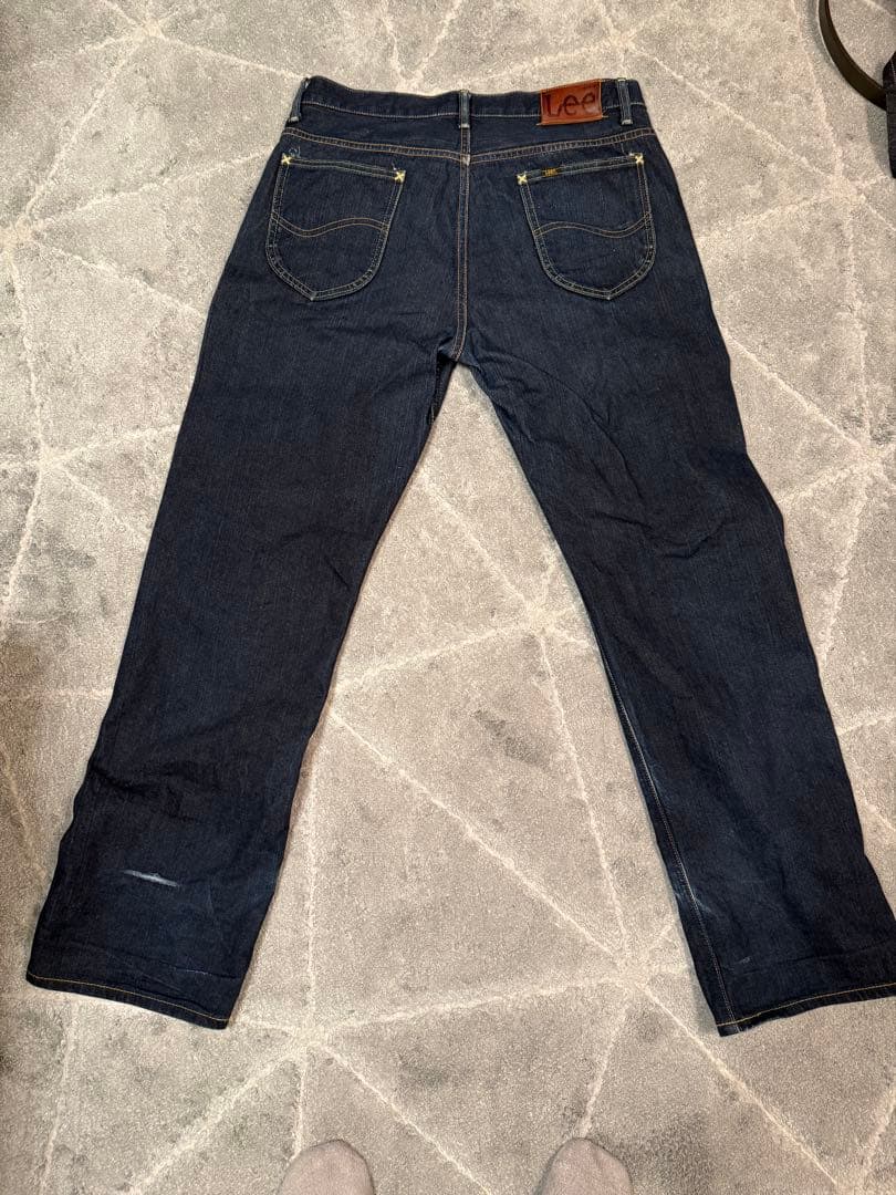 LEE ストレートデニム インディゴ XL サイド黒タグ