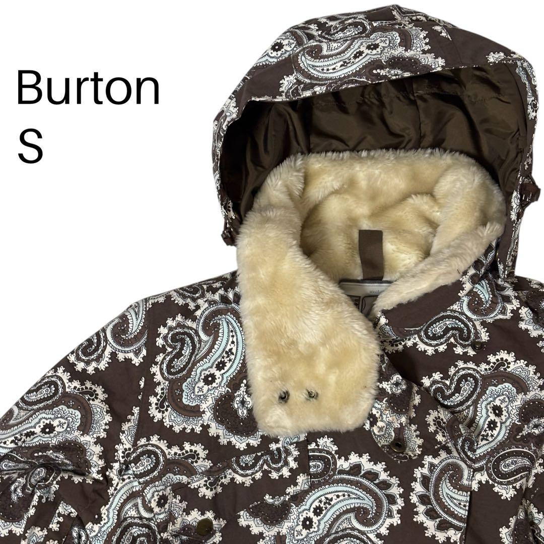 【美品】Burton バートン　スキーウェア　短丈　ペイズリー　S BURTON（バートン） 23-24 BURTON メンズ スノーボード ウエアー [ak