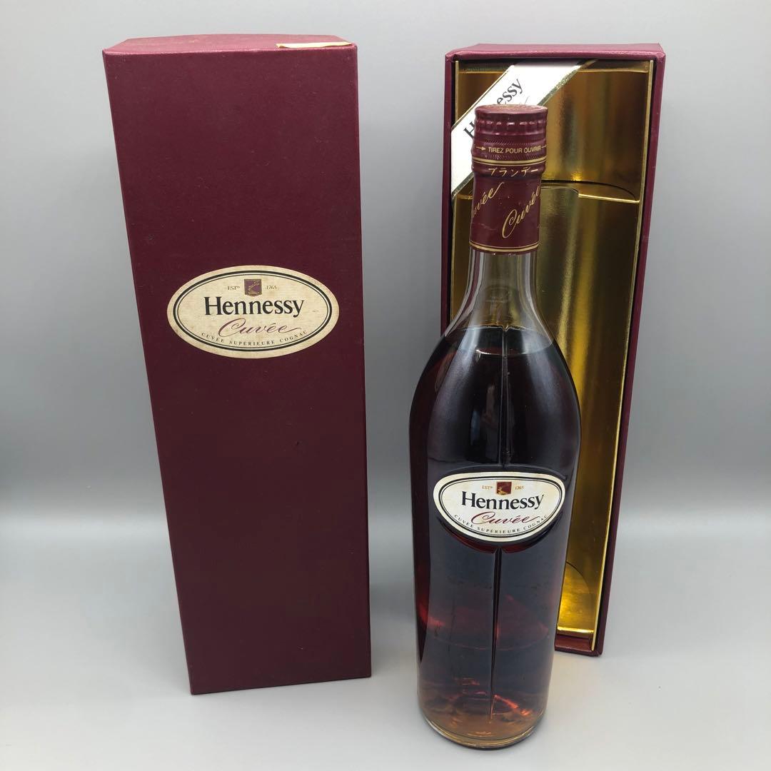 未開封箱付きヘネシーキュヴェスペリオールコニャックブランデー赤ヘネ
