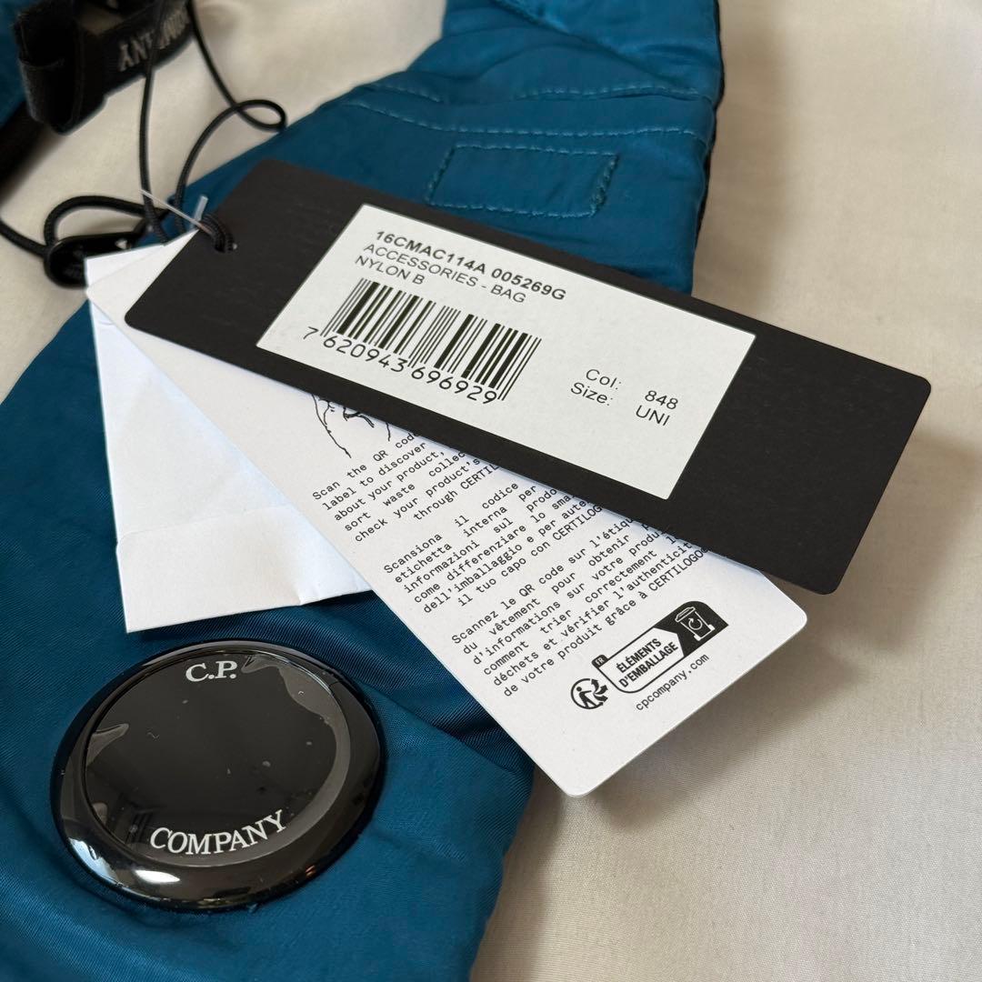 【定価4.2万/あおば着用】C.P.Company ボディ バッグ ブルー
