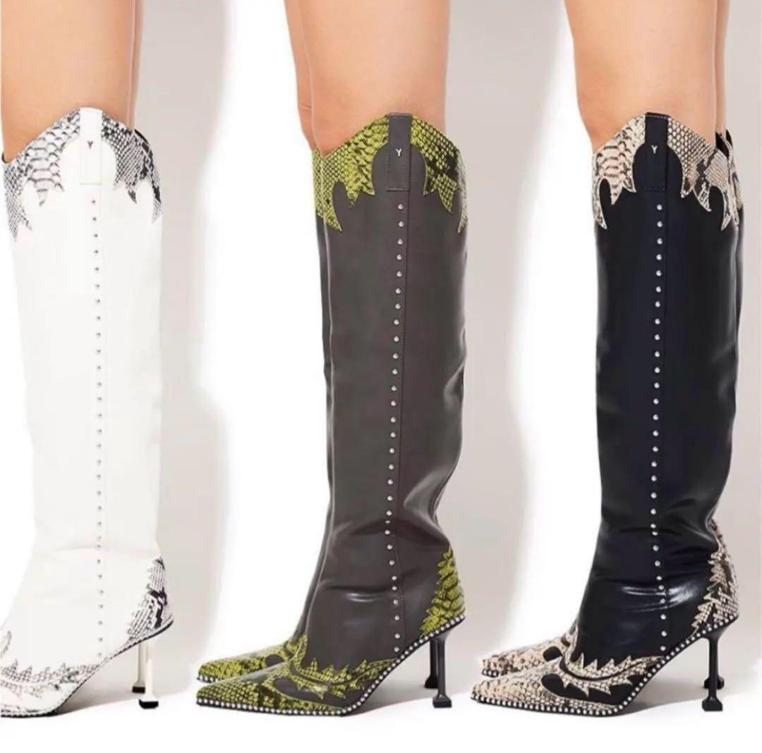 yello イエロゥ ウエスタンブーツ Lサイズ - メルカリ