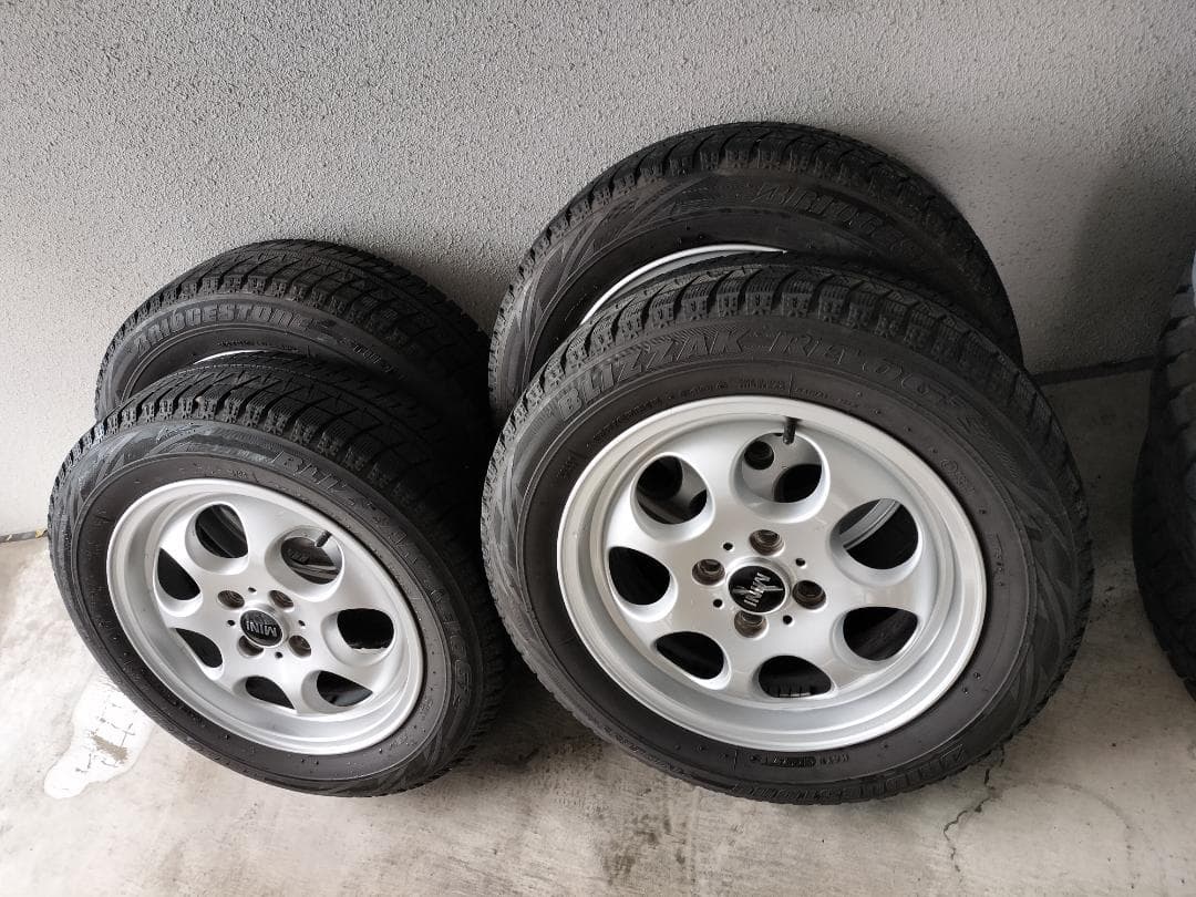  MINI ミニ R50 純正 アルミ ホイール 15インチ スタッドレス BRIDGESTONE（ブリヂストン） MINI ミニ クーパー R50 R53 R55 R56