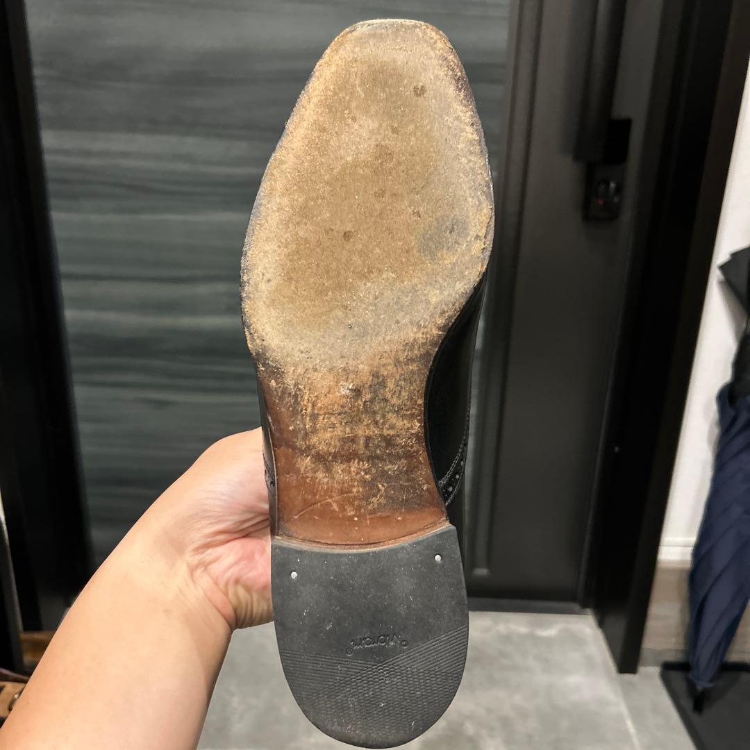 筆記体ロゴ　エドワードグリーン　ニューポート　ブラック　9.5D