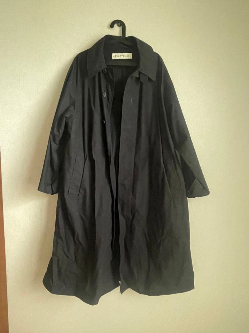 Polyploid ロングコート　C ブラック POLYPLOID (ポリプロイド) LONG COAT C / ロングコート C