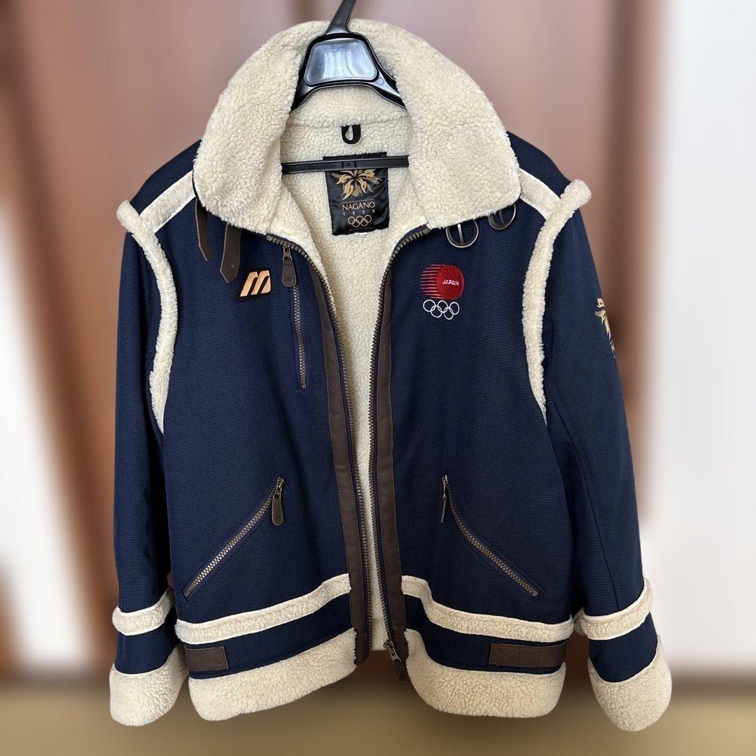 日本製】1998長野オリンピック 日本代表ボアジャケットM 希少レア限定