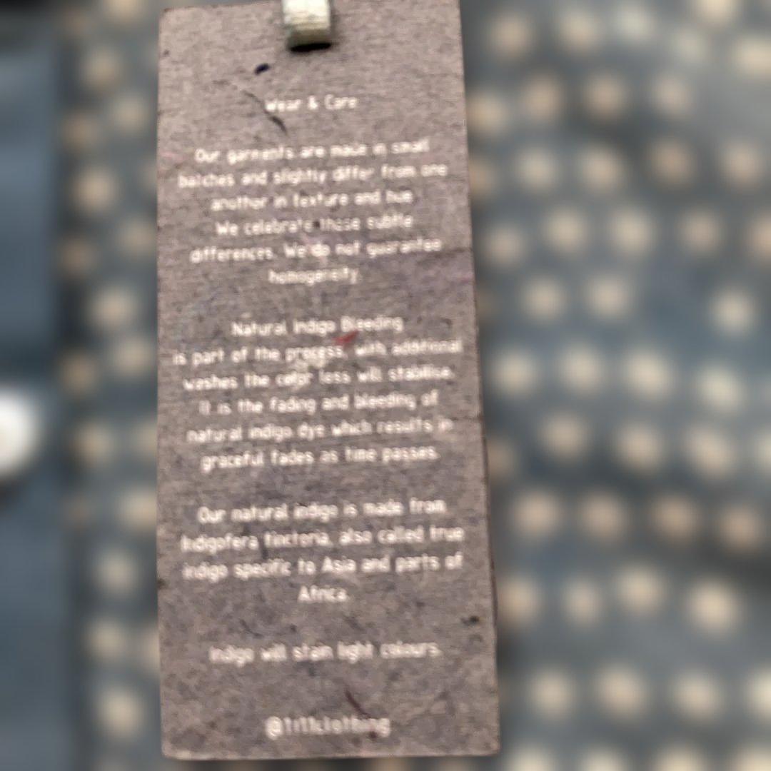 【希少・超美品 】45R カディ総手絞りワンピース　綿100% sizeM