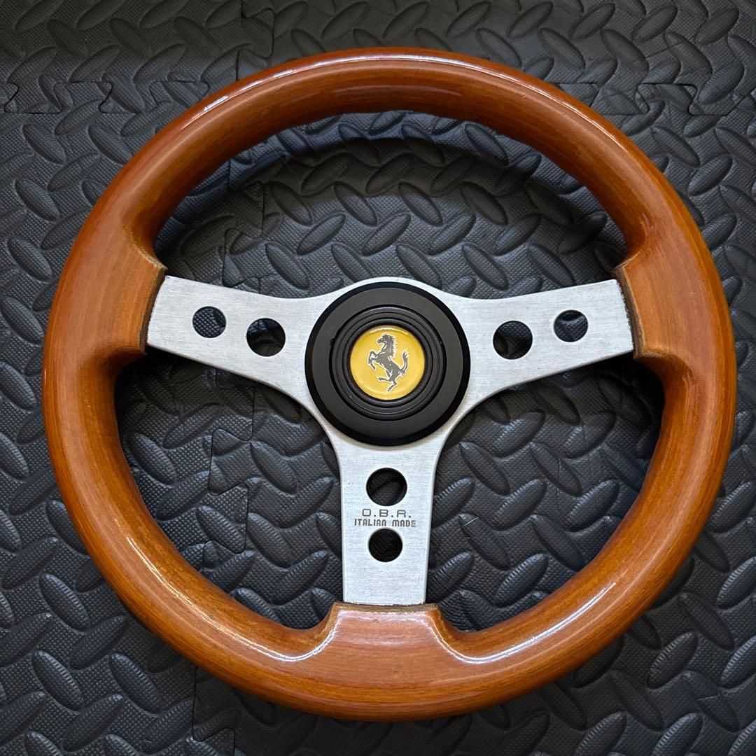 希少！OBA oba オバハン32cm 旧車 族車 当時物　　ITALIAN OBAハン オバハン ウッドステアリング 旧車 ヴィンテージ 当時物 O B A