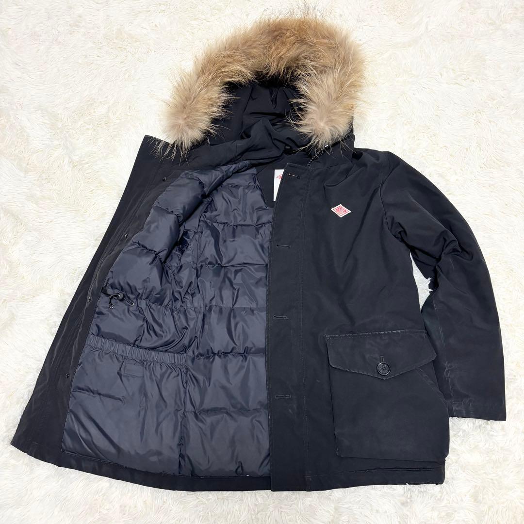 DANTON タッサー ラクーンファー ダウンジャケット メンズ - メルカリ