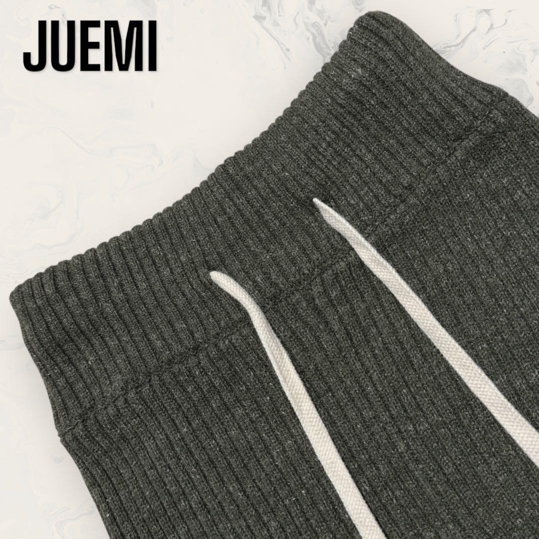 未使用】 JUEMI ニット ショート パンツ オリーブグリーン ジュエミ
