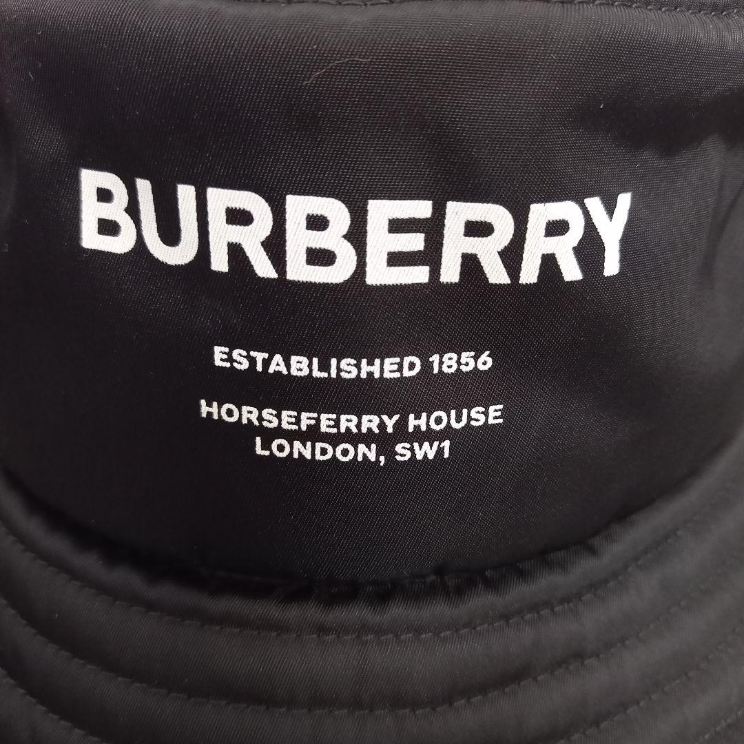 ざっきー☆様専用 BURBERRY バケットハット ブラック ナイロン XSサイ