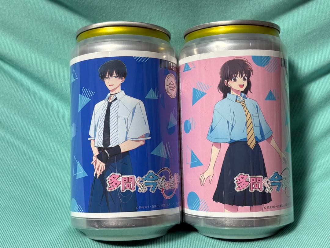 多聞くん今どっち！？サントリー ラベル缶 ステッカー 坂口桜利、木下