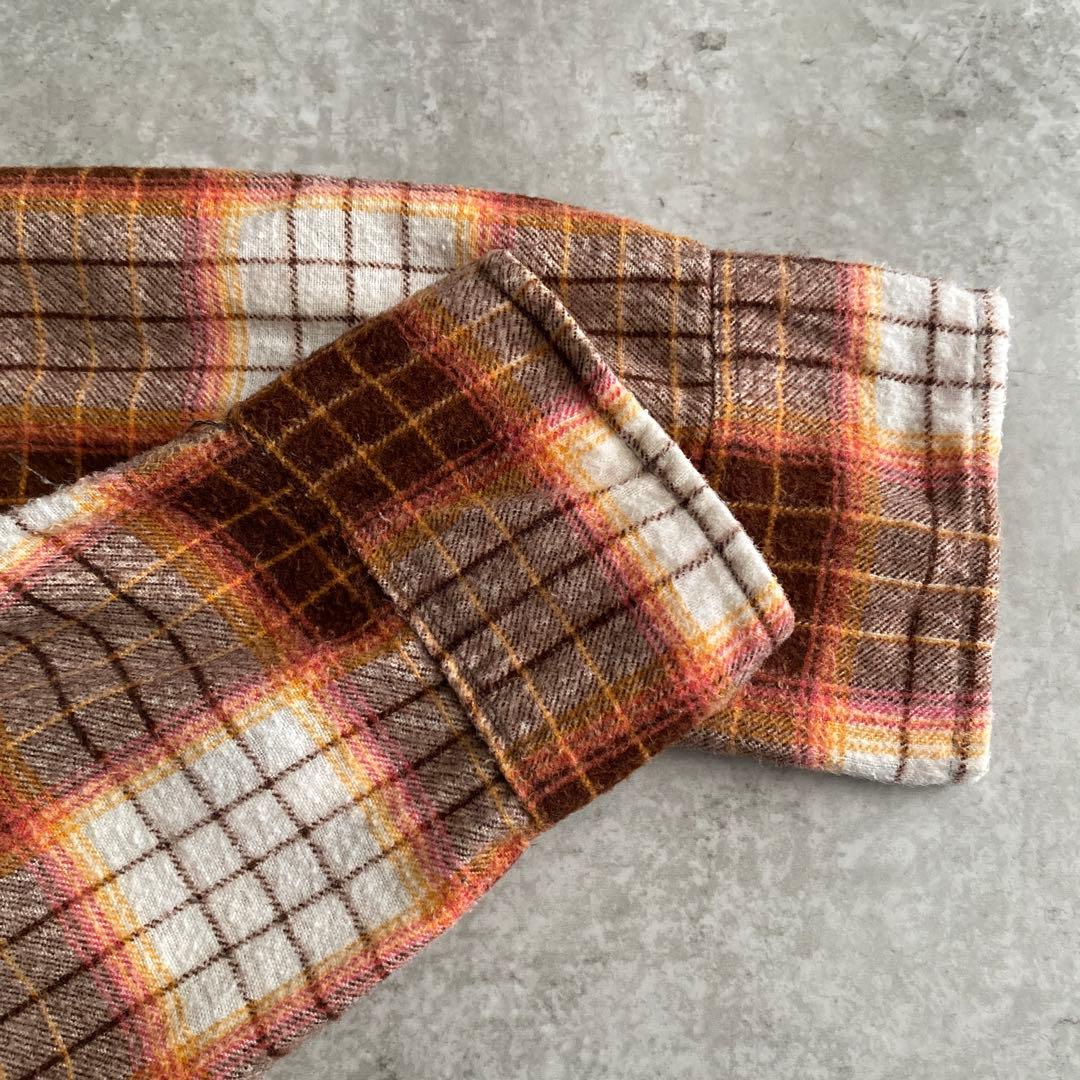 70年代 CHANDLER プリント ネルシャツ ンテージ ナンバーナイン