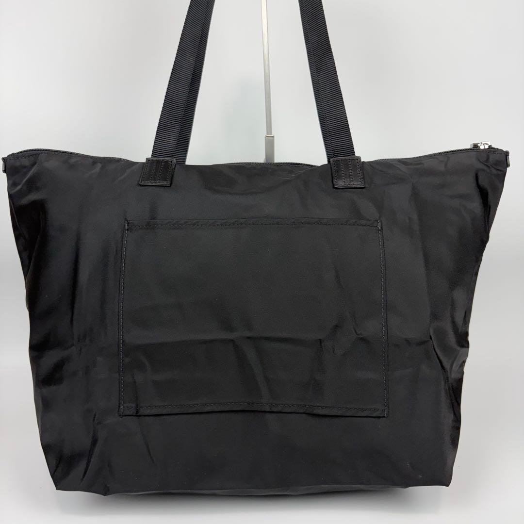 TUMI ジャストインケース トートバッグ ロゴ 肩掛け A4可 ポーチ付 黒