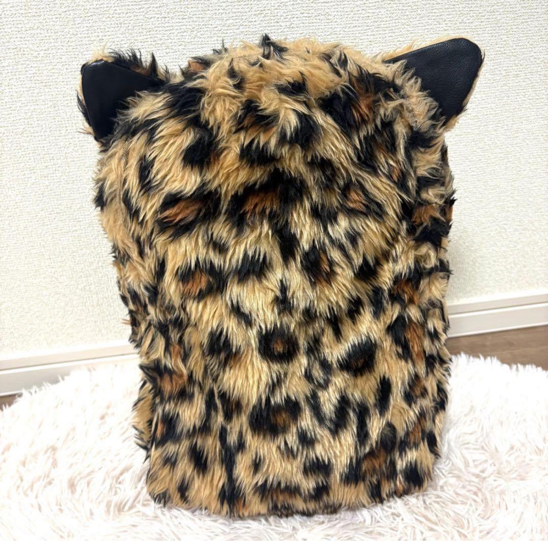 新品未使用　GLAD NEWS グラッドニュース ヒョウ柄 リュック Y2K】未使用☆GLAD NEWS ネコ耳付 リュック ヒョウ柄 アニマル柄