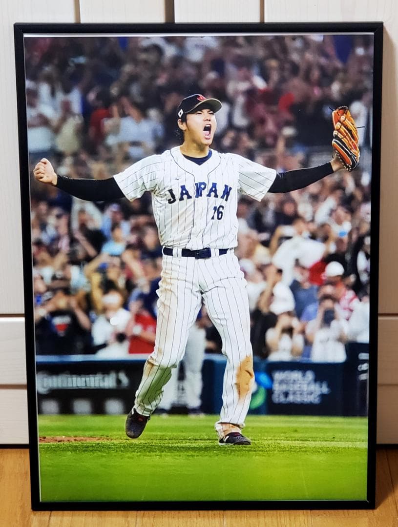 LAドジャース大谷翔平 2025年MLB WS連覇！A3ポスターフレーム付き①