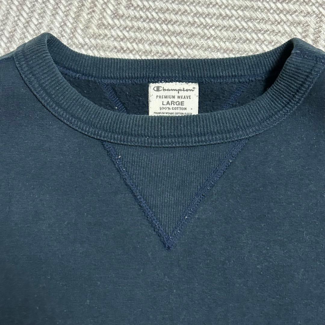 希少】90sChampion ネイビー スウェット 日本製 両V