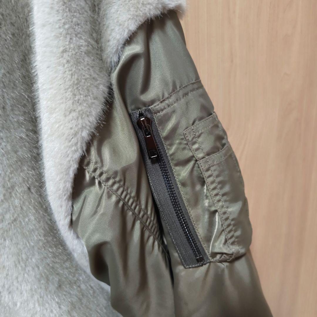 RISLEY リズレー Vネックファーブルゾン - メルカリ