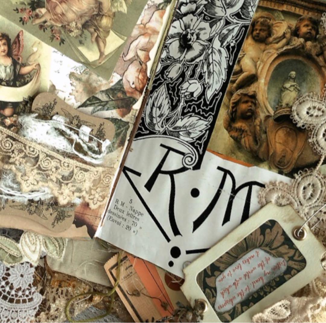 感謝セール❣️多種類染レースたっぷり『天使』ジャンクジャーナル雑記