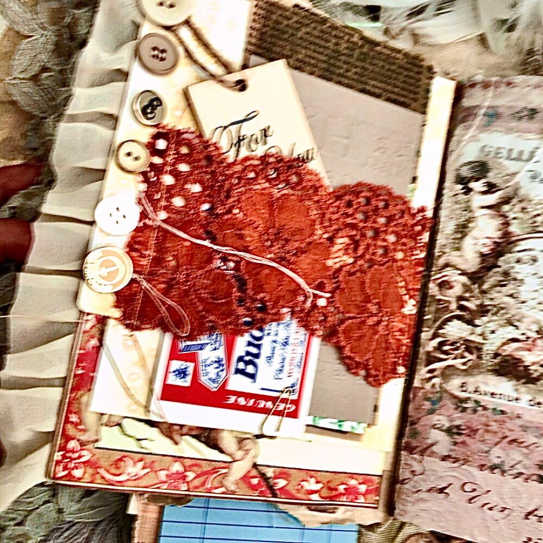 感謝セール❣️多種類染レースたっぷり『天使』ジャンクジャーナル雑記