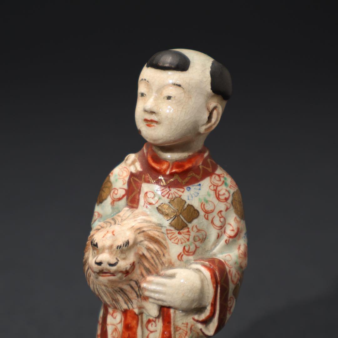 明治期 童子 置物 人形 薩摩 九谷 赤絵 骨董 R1575ダS - メルカリ