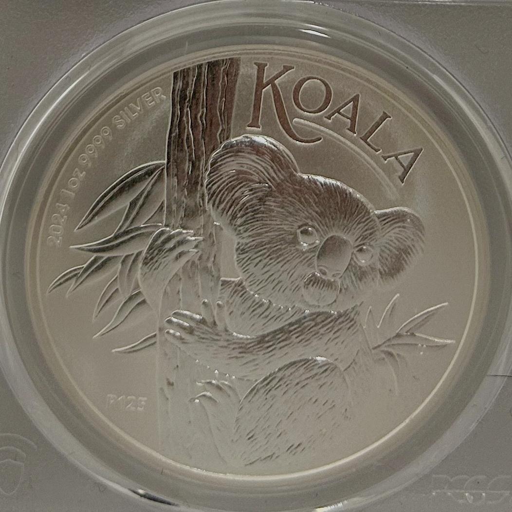 2024年 オーストラリア　コアラ PCGS MS70 1$1oz