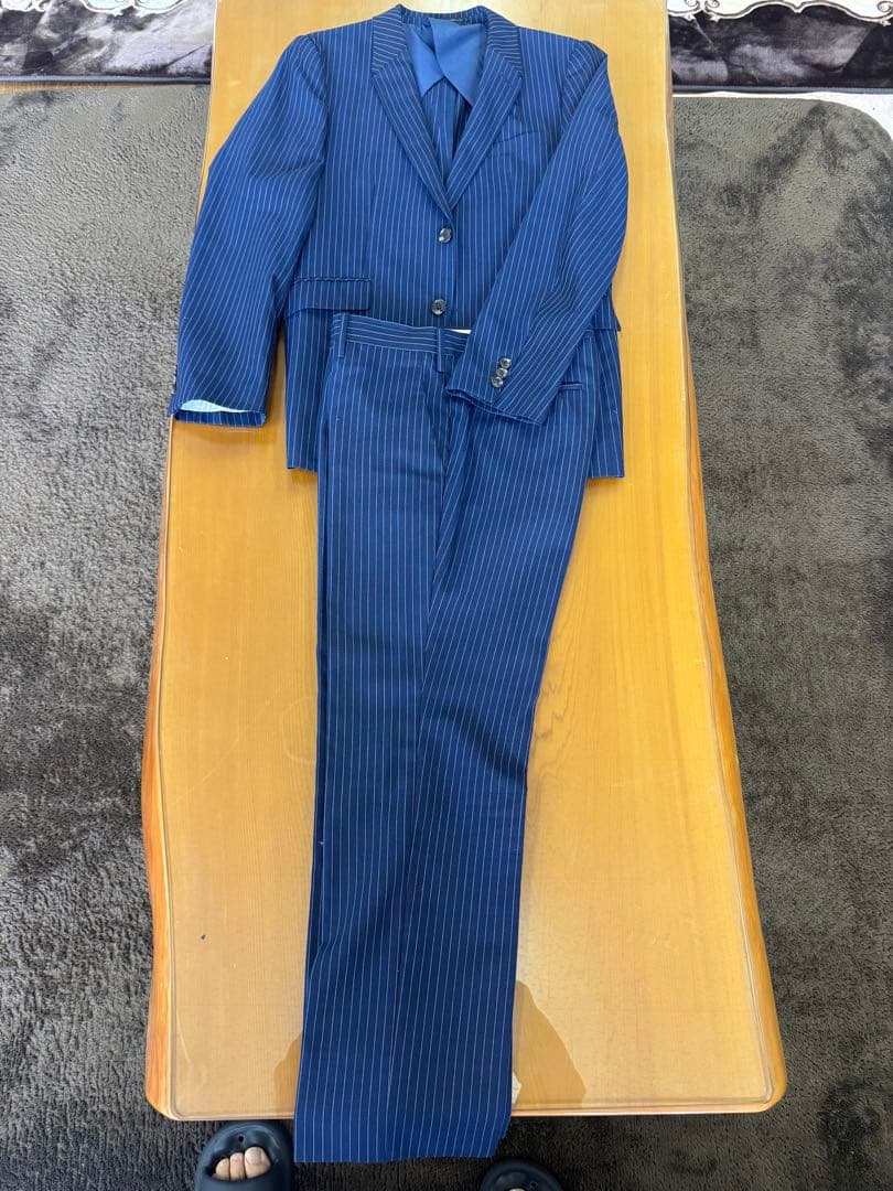 ネイビー ストライプ スーツセット - メルカリ