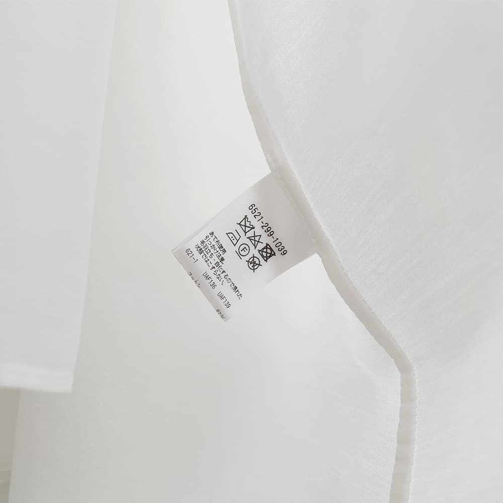 Drawer*22AW コットンシルクブラウス ホワイト eclat掲載